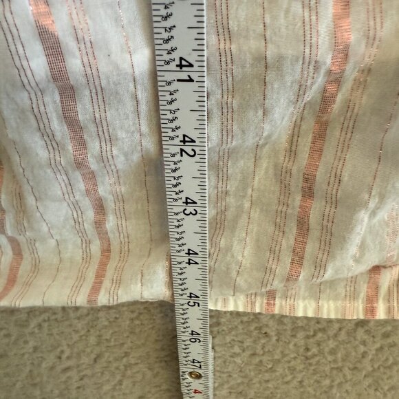 9seeds Dress White Pink Striped Tiered Flowy Sundress Beach - Picture 5 of 6